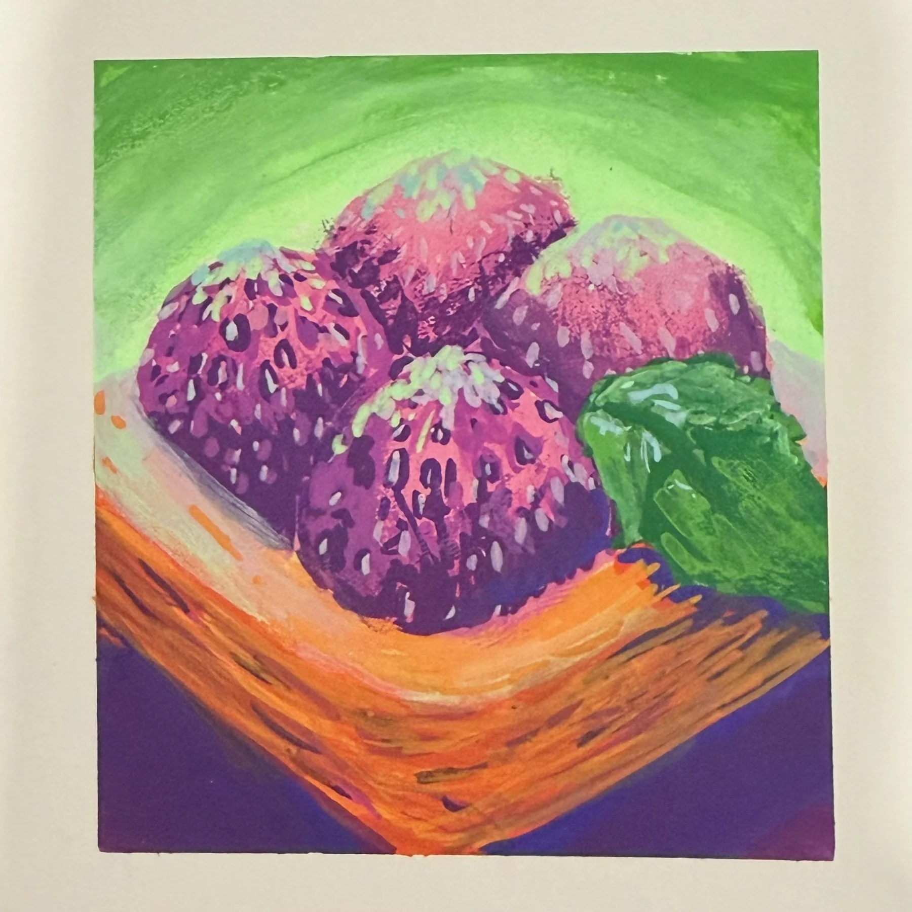 August, painted.