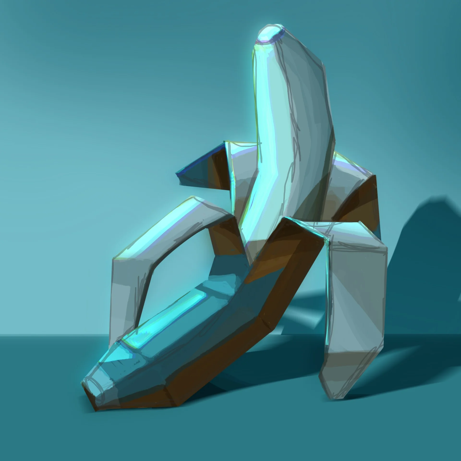 Angular stylized banana