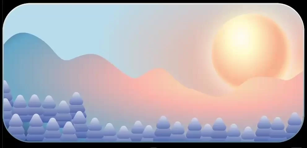 Stylized landscape / Soft forms