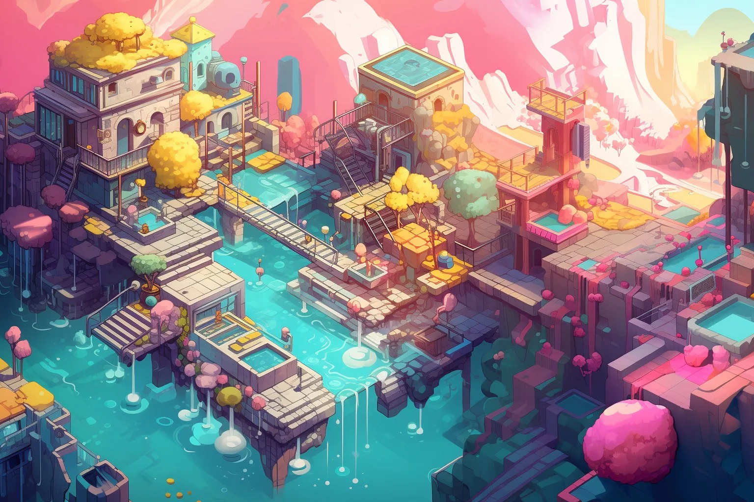 Waterside world / Color and density