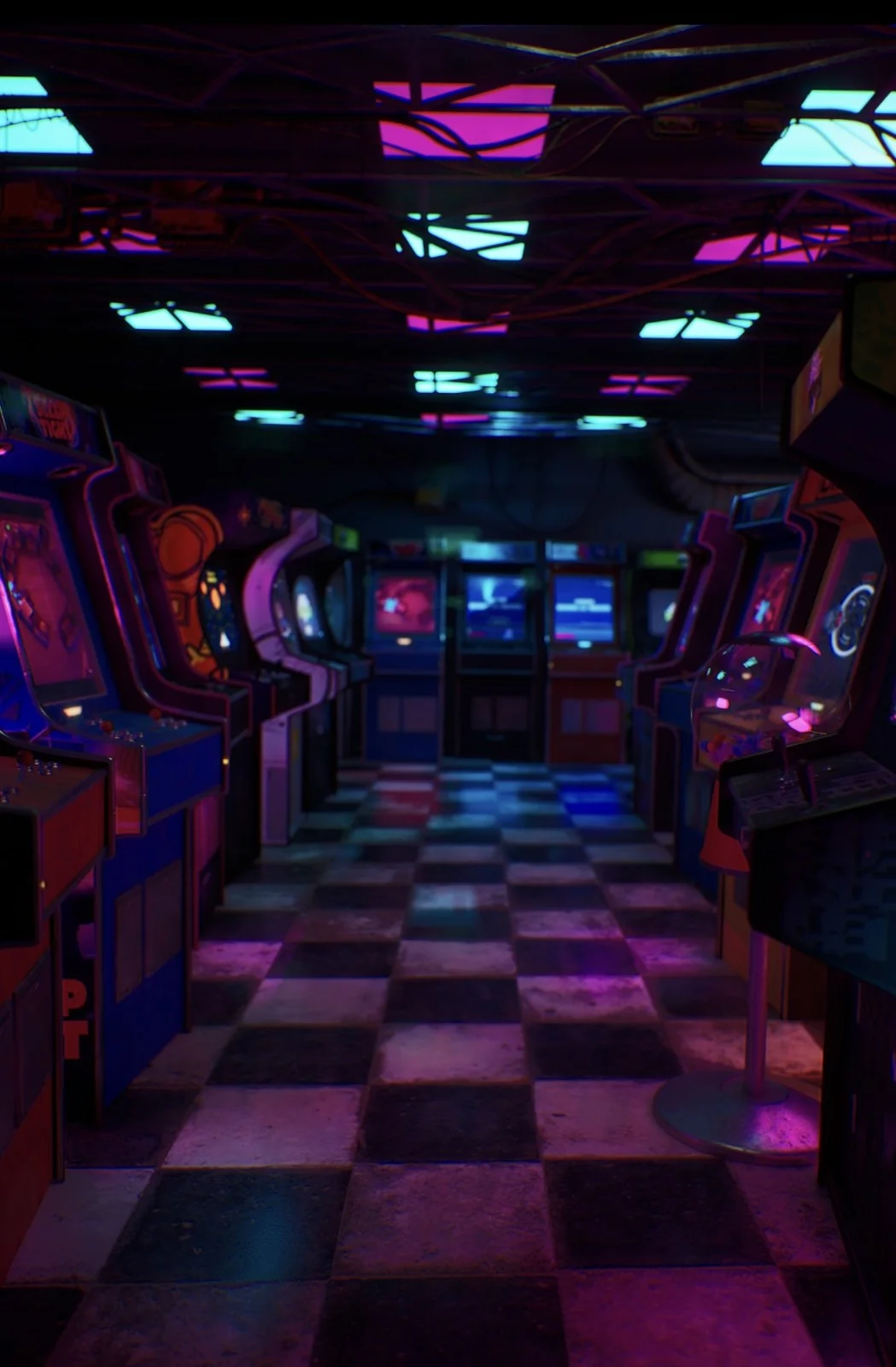 Interior / Neon and reflection