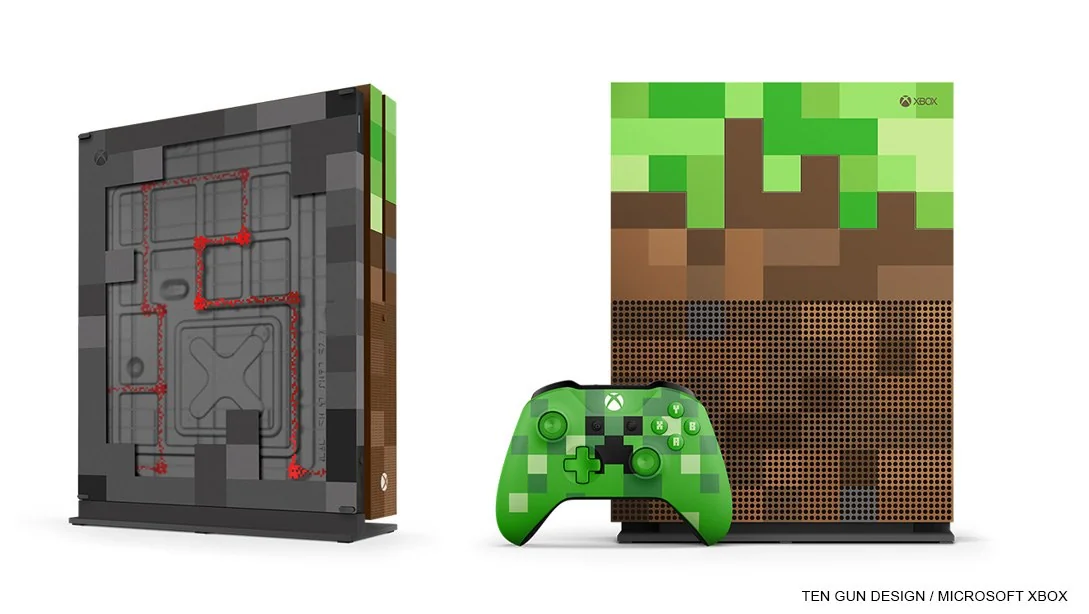 Minecraft console and controller