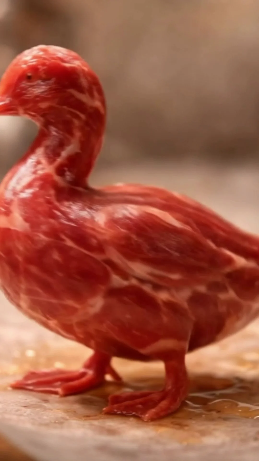 Meat duck / Surface and silhouette