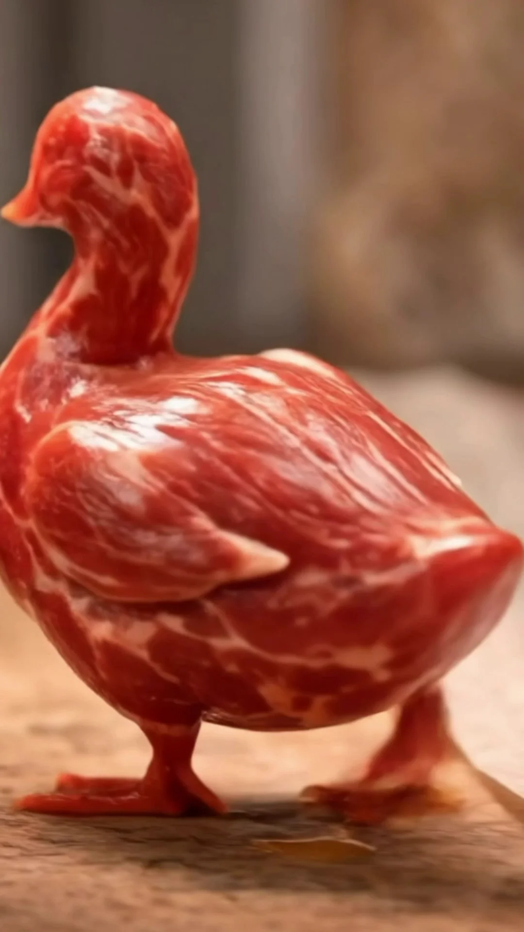 Meat duck / Turned view